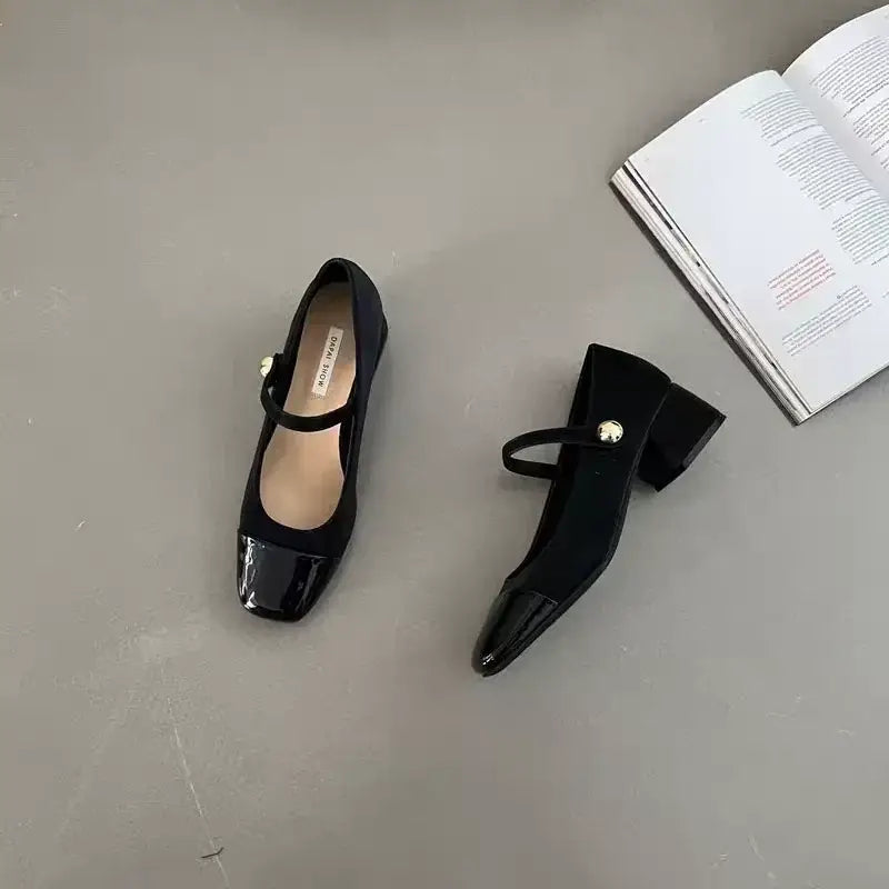 Square Toe High Heels Shoes