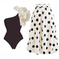 Ruffle Bikini Set Printed Women Swimwear Skirt - Norellé