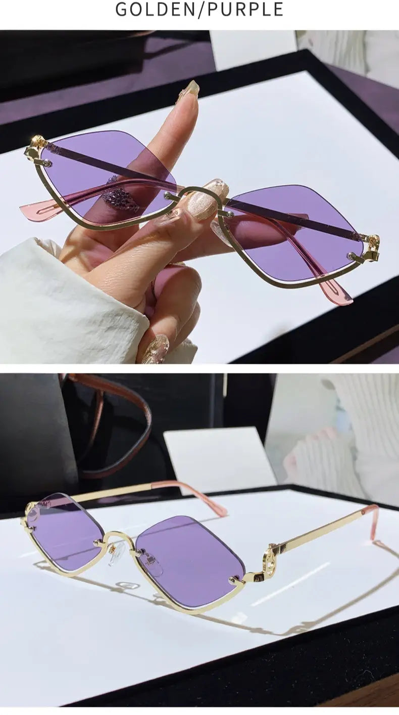 Fashion Small Polygonal Sunglasses Women