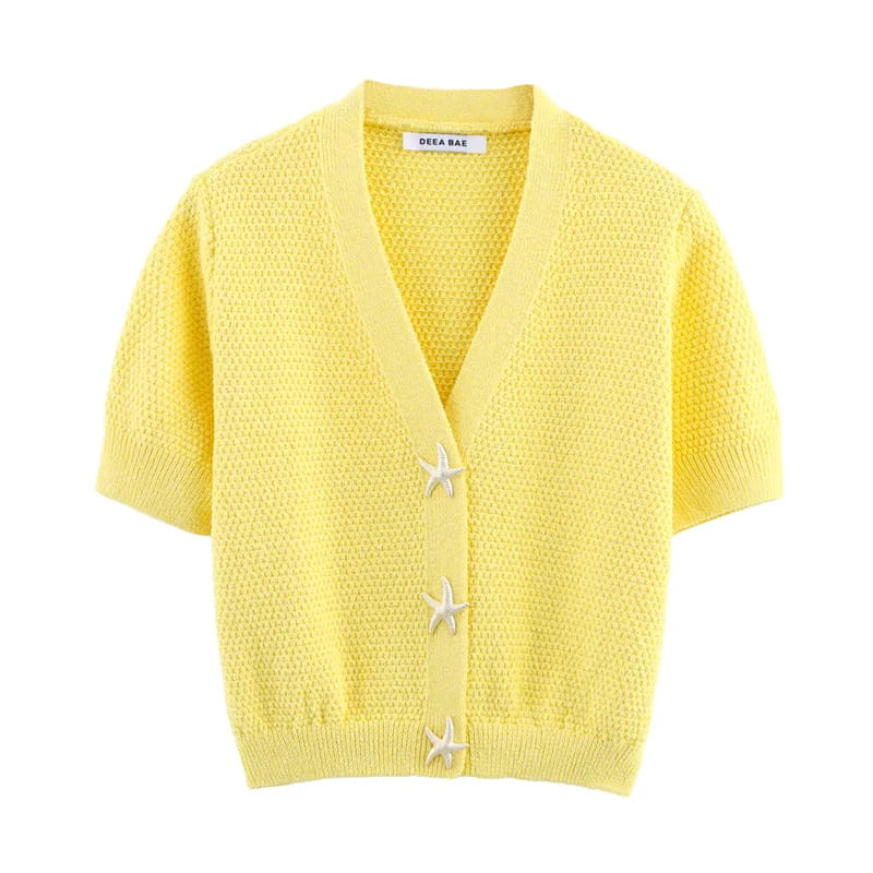 Women’s Cardigan Short-sleeve Knitted