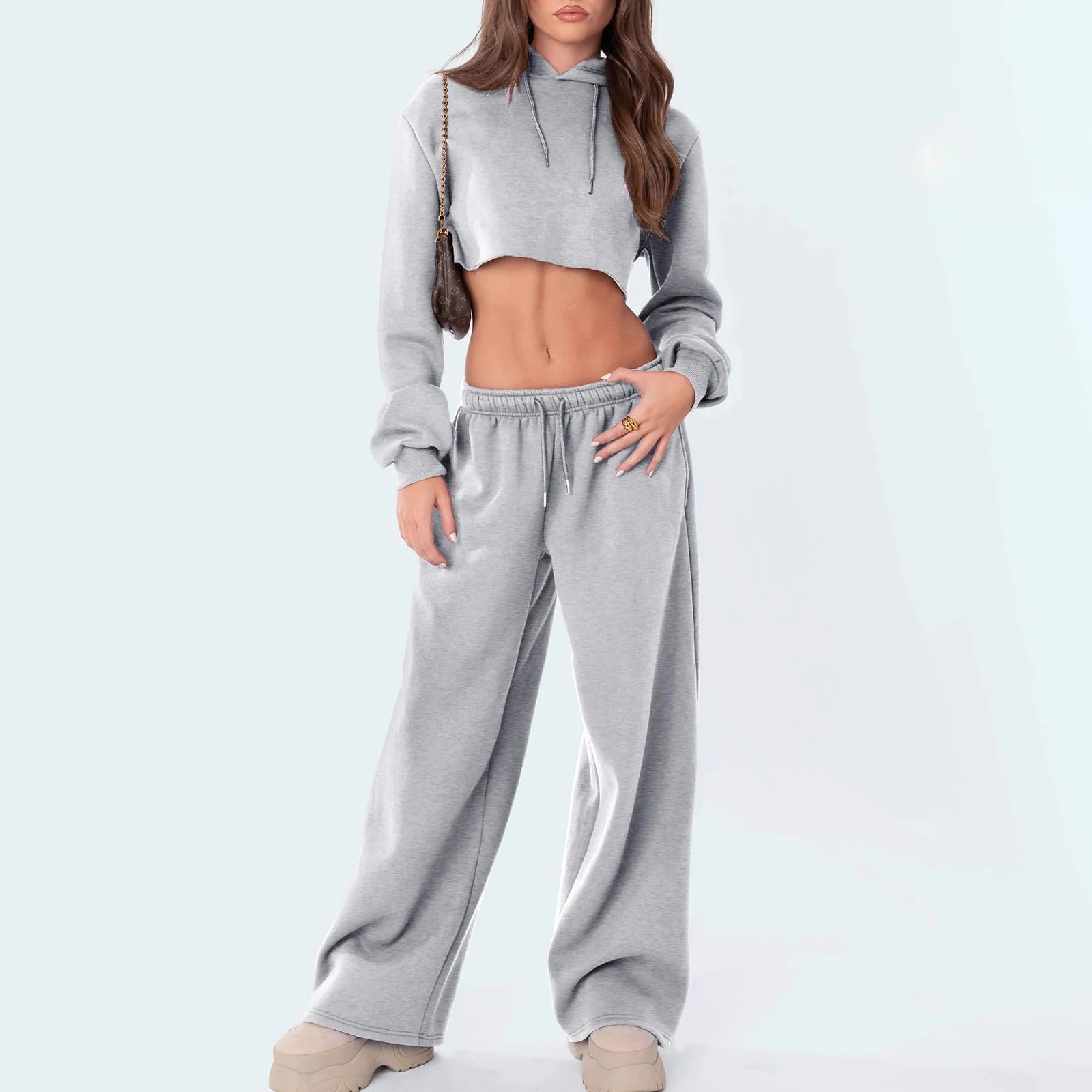 Women's Casual Pants Joggers Sweatpants Solid Color Drawstring - Norellé