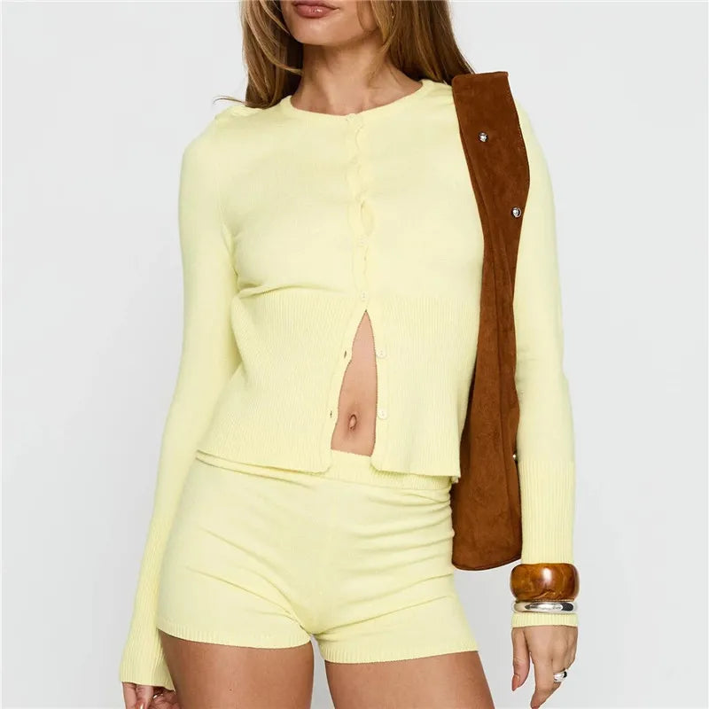 Women’s Knit Cardigan Set