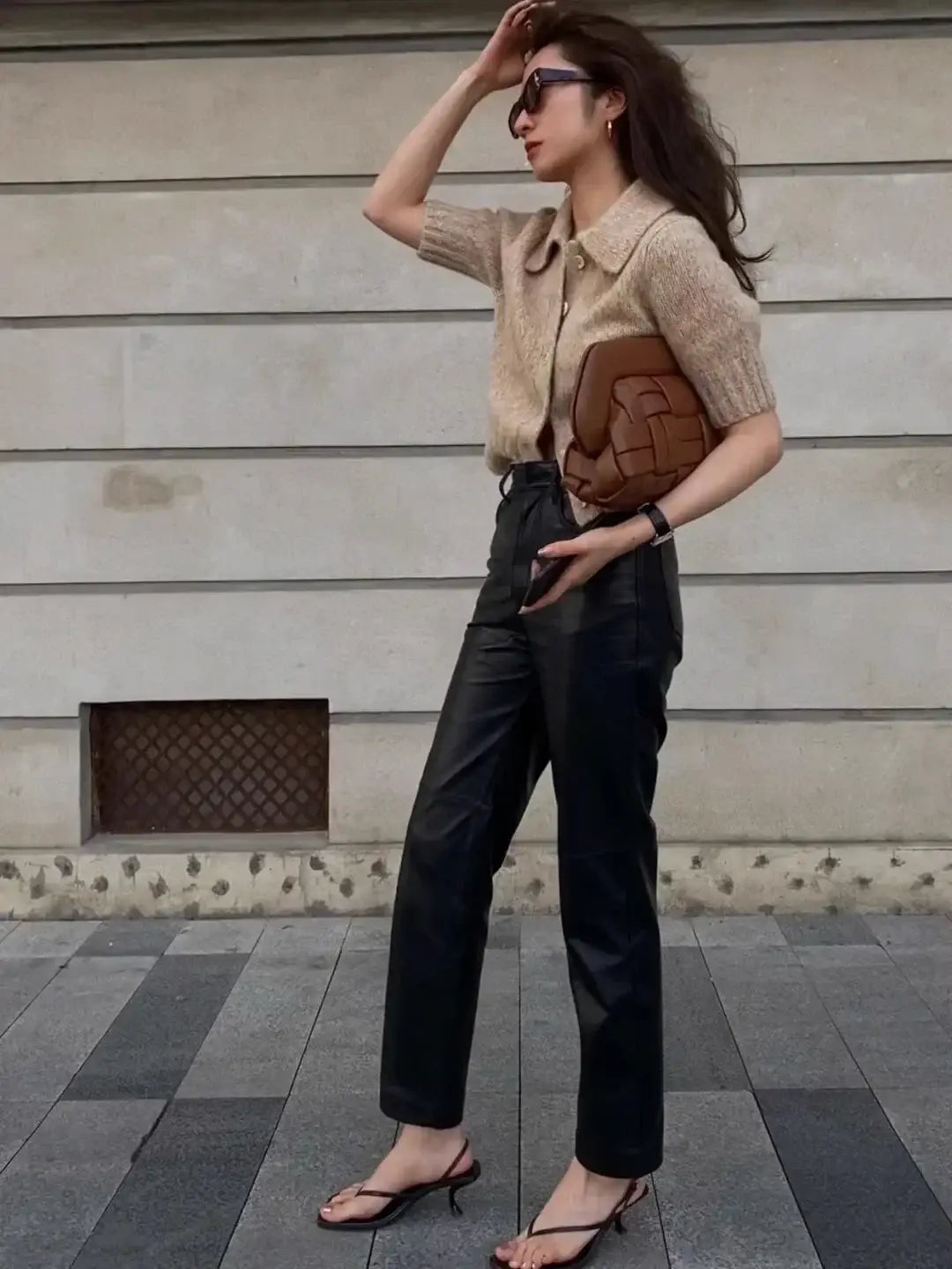 Retro Square Toe Clip Sandals