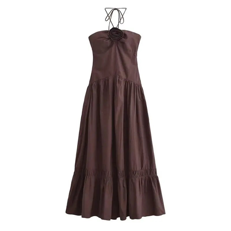 Tube Top Hanging Neck Dress - Norellé