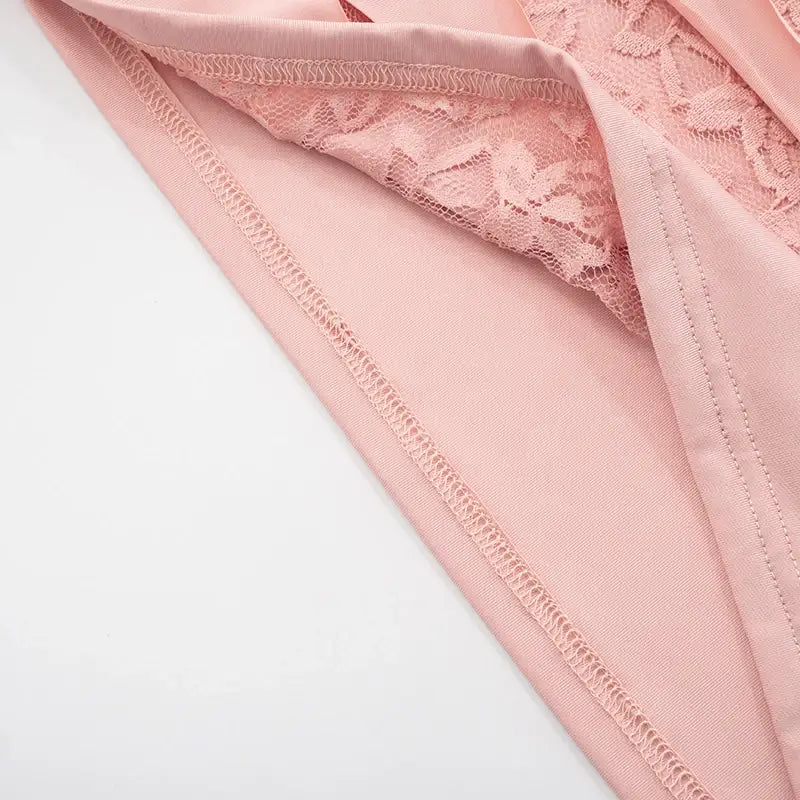 Women’S Lace Patchwork Hollow Out See-Through Sleeveless Round Neck Dress