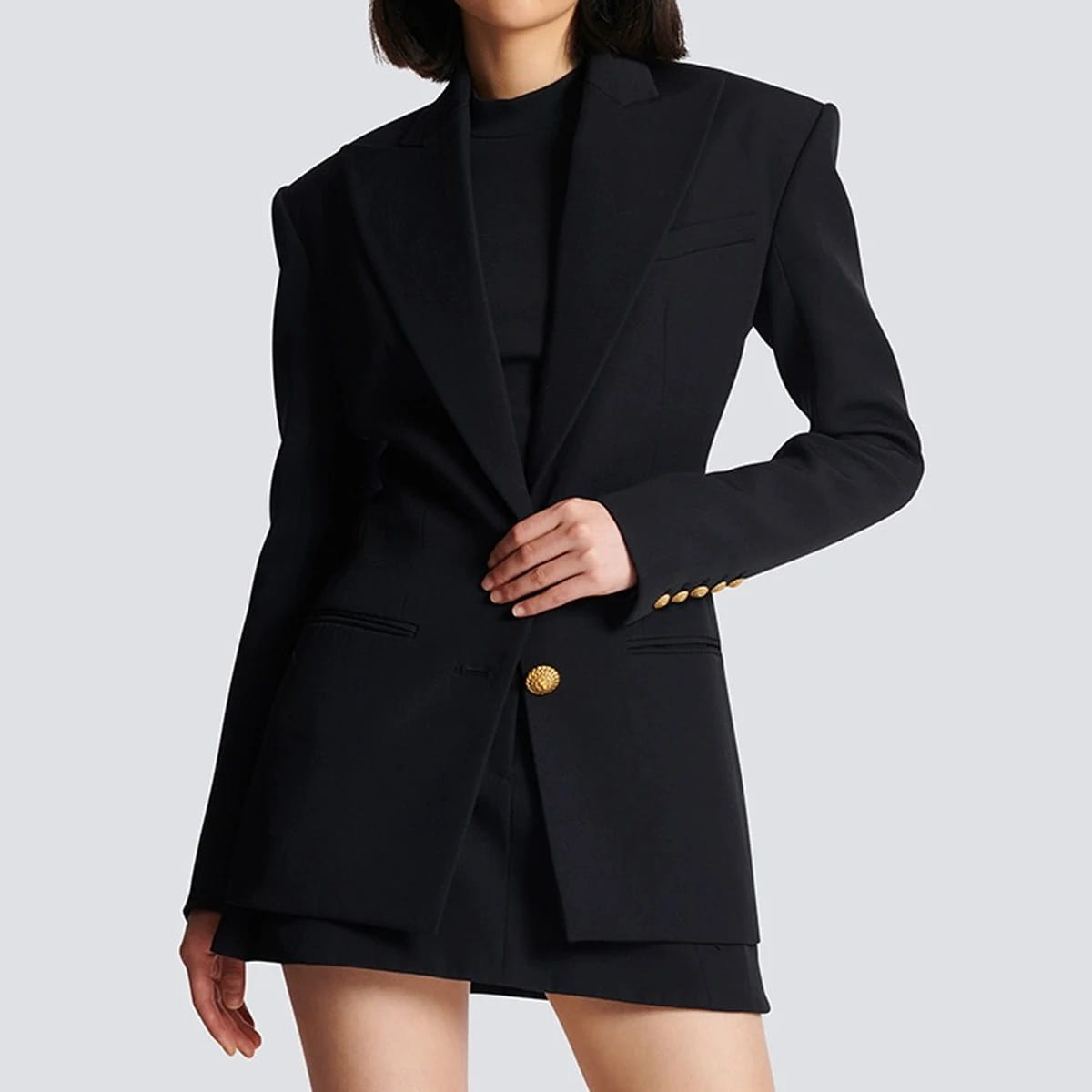 Spring and Autumn Two Button Slimming Long Sleeve Women’s Blazer
