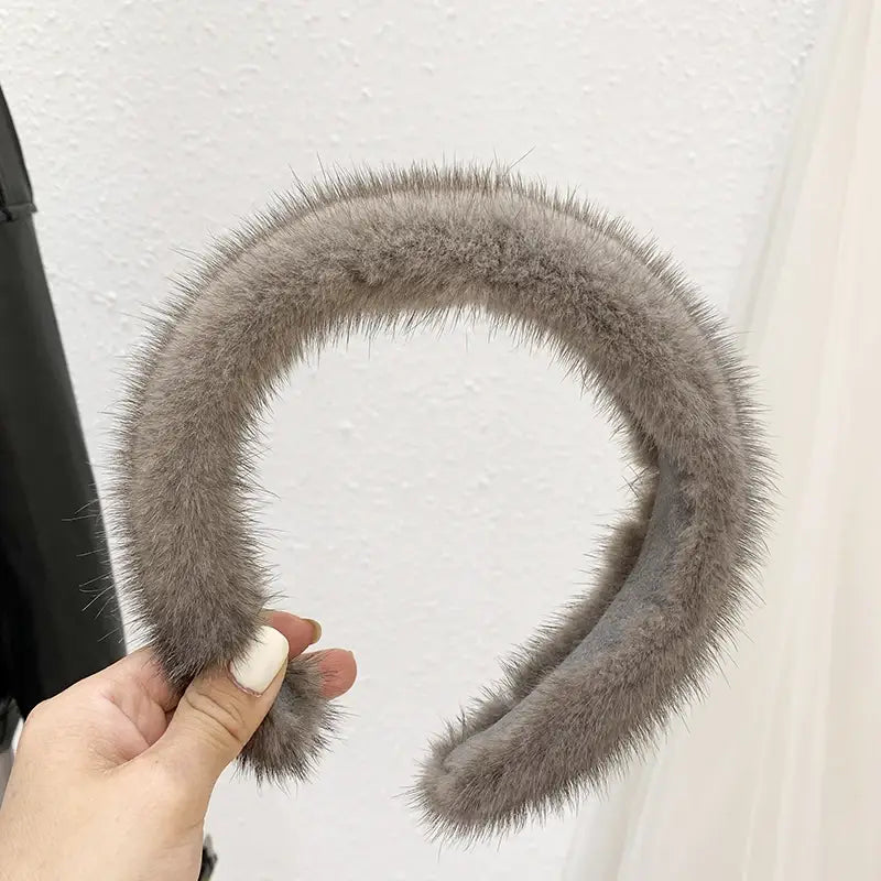 100% Real Mink Fur Headbands
