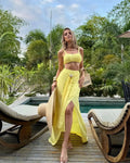 Cover Up Skirt Beach Women Tube Top Three-piece Elegant And Pretty Dress - Norellé