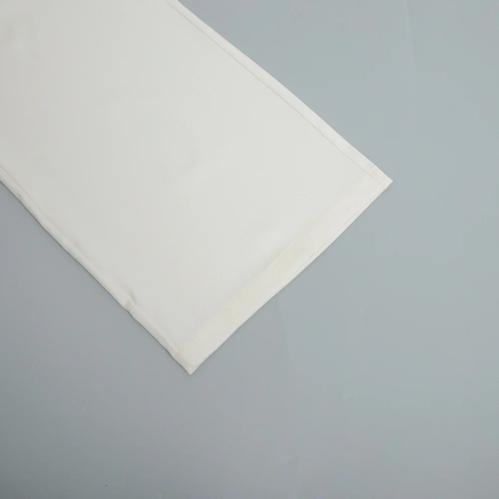 Solid Minimalist Spliced Pockets Pant for Women High Waist Loose