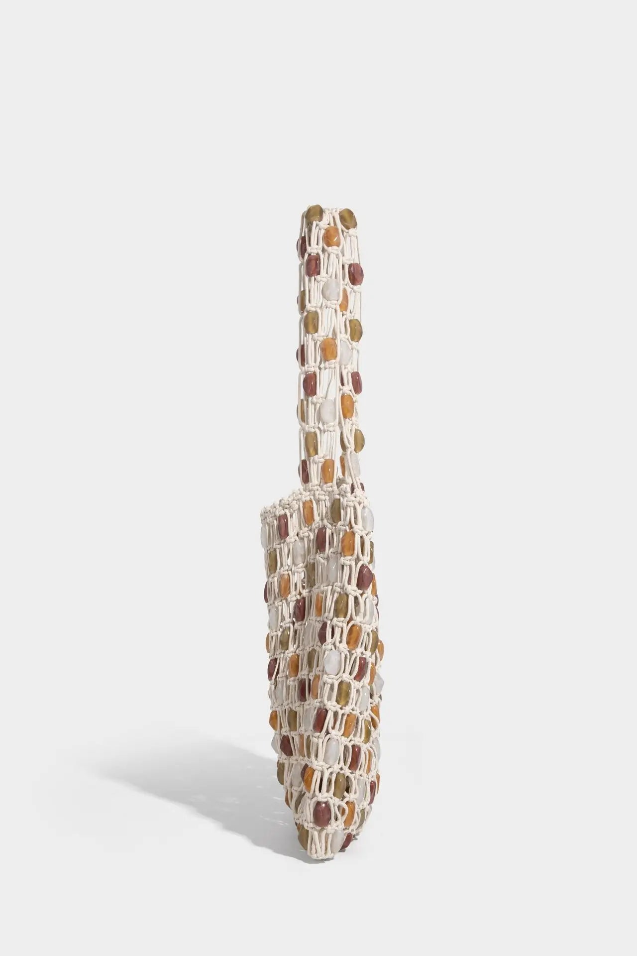 Ladies Summer Beaded Woven Bag Bucket