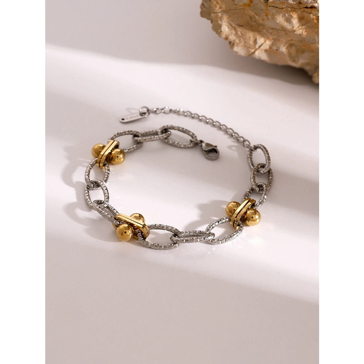 Stainless Steel Chain Bangle Bracelet