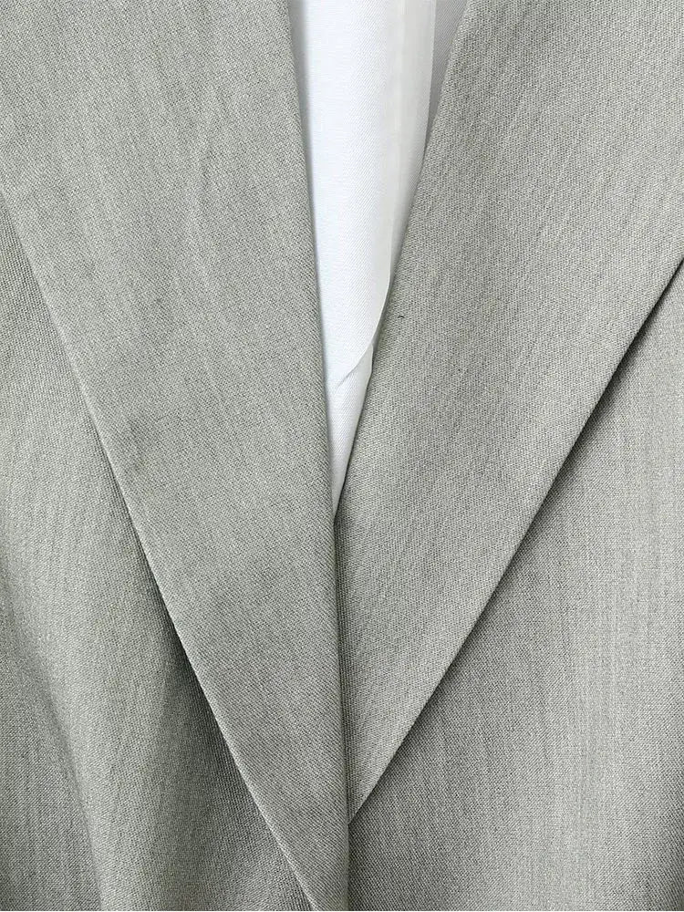 Women’s Blazer Spring Summer Belt Lapel Coat for Women