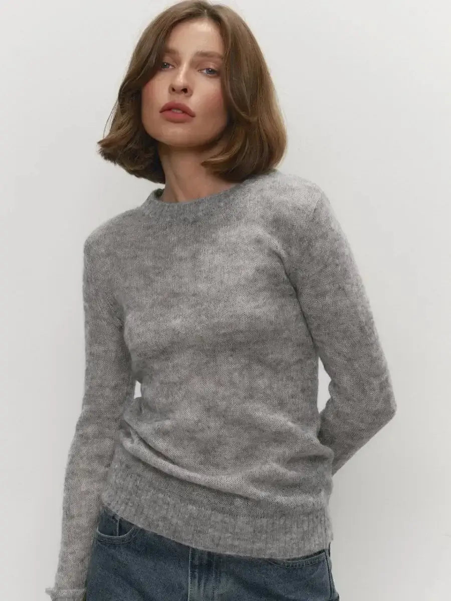 Women’s O-neck Elegant Slim Fit Sweater