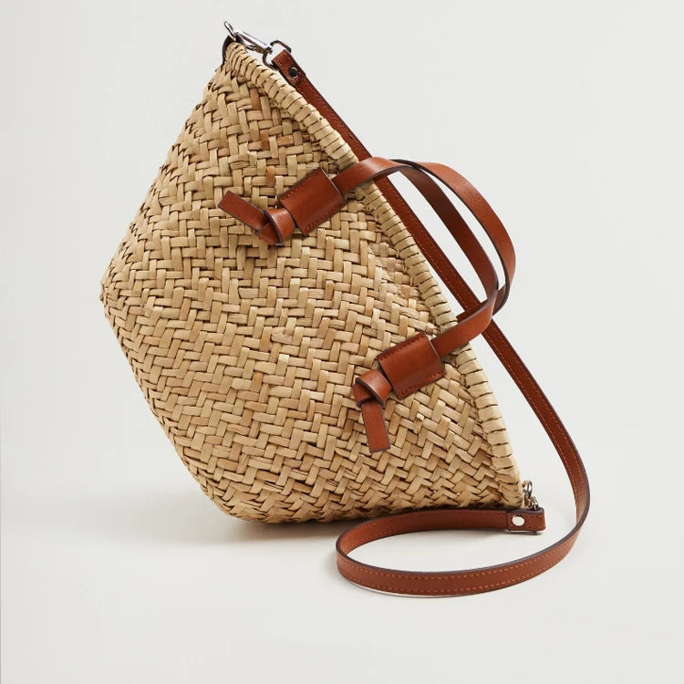 Casual Wicker Woven Basket Bag