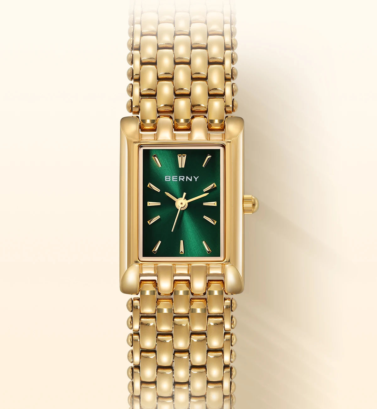 Gold Watch Exquisite Square Casual Women Stainless Steel