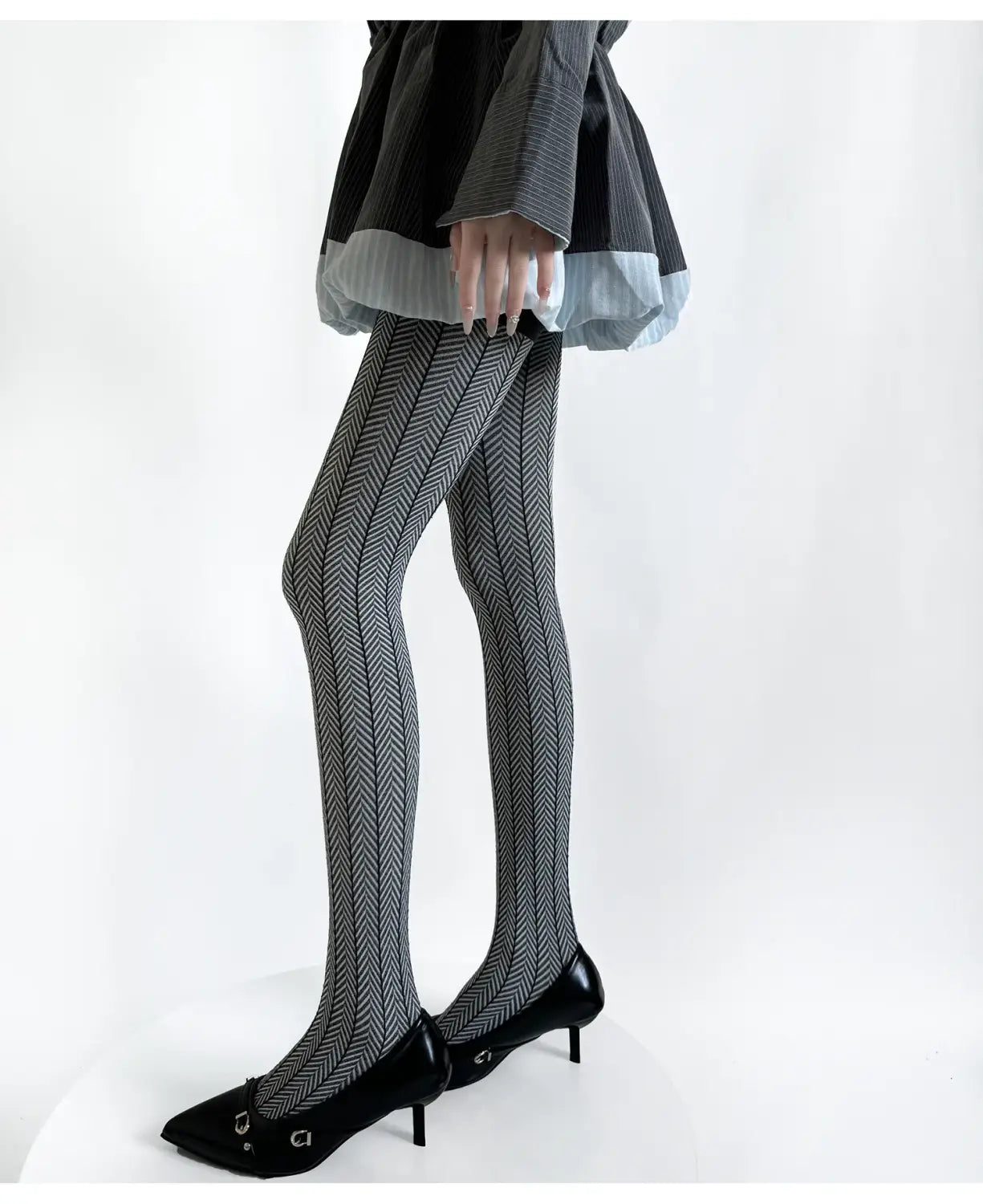 Spring Women’s Tights Striped Patchwork