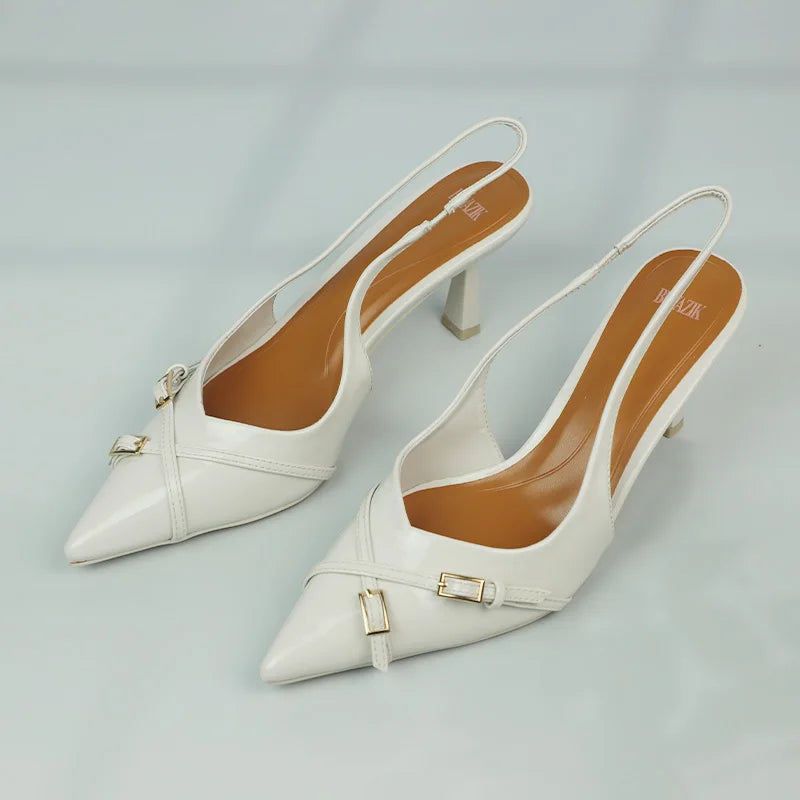 Cross Bukcle Strap Brand Sandal