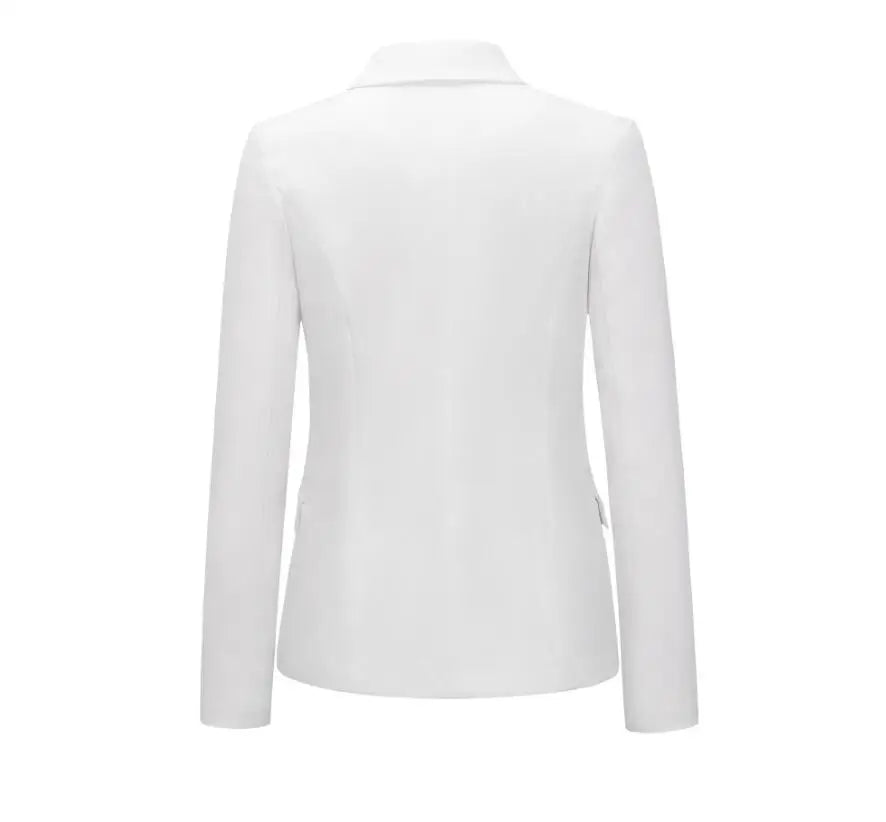 Casual Long Sleeve Turn-down Collar Double Breasted Jacket For Women