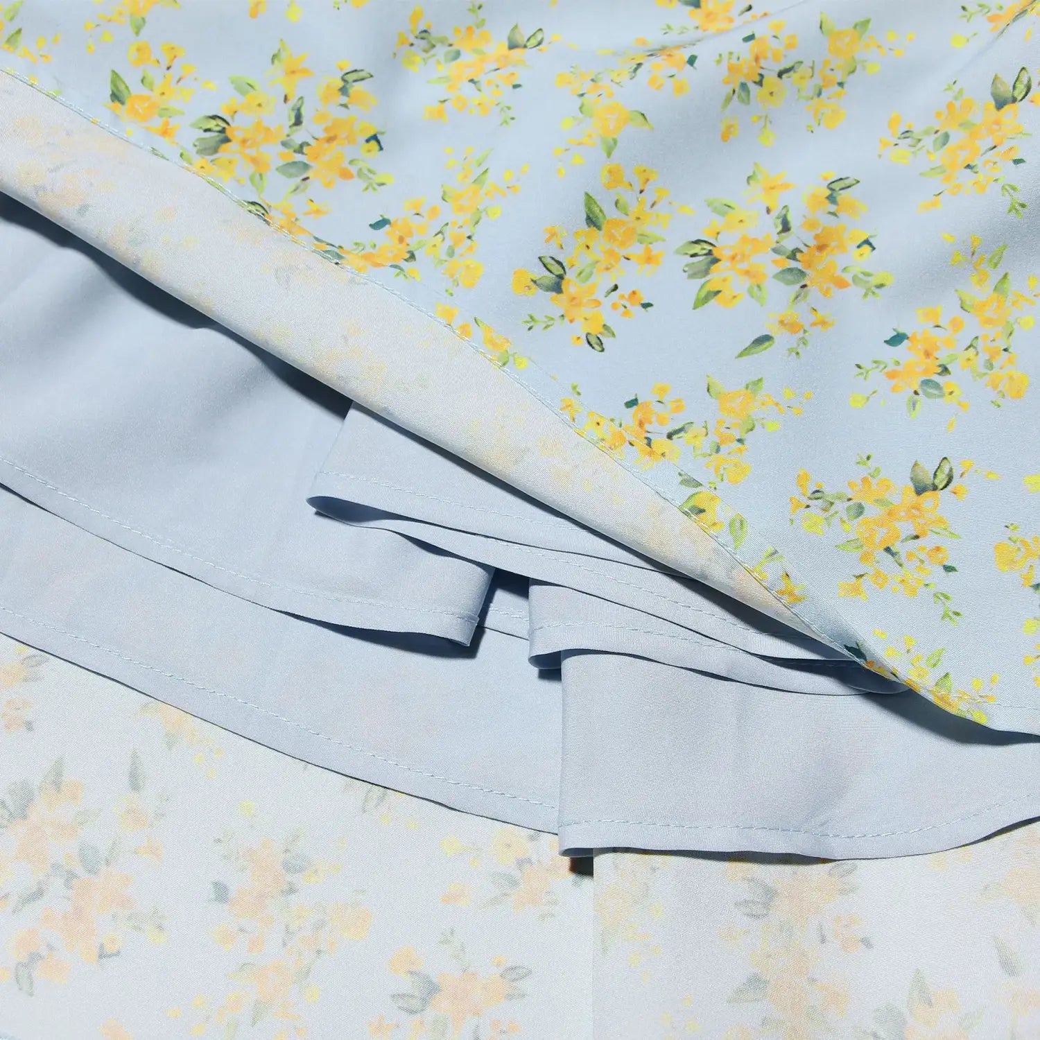 Summer Floral Print 2 Piece Dress Set