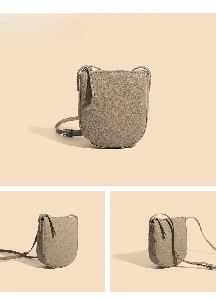 Genuine Leather Real Cowhide Women’s Versatile Fashion Phone Bag