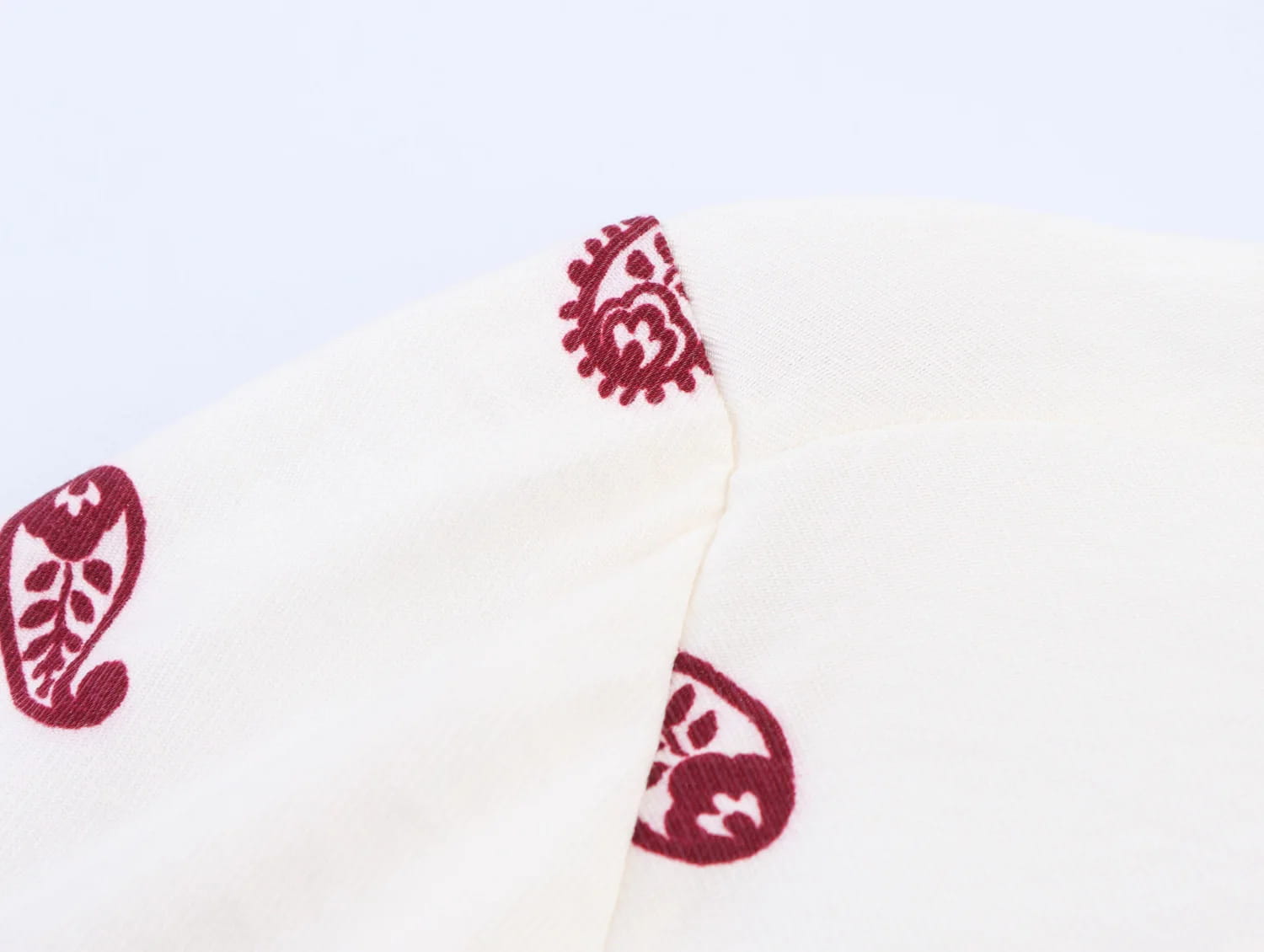 Women’s Printed Tassel Shirt Hollow Loose Stand-up Collar Lantern Sleeve Top