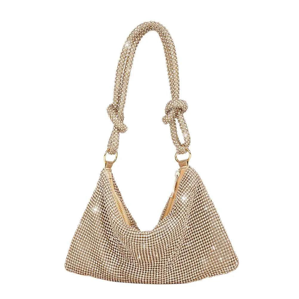 Women Shiny Rhinestone Dinner Bag