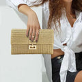 Straw Woven Clutch for Women