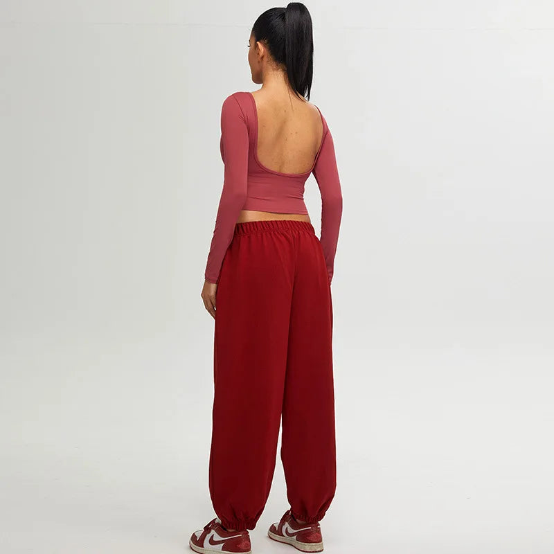 Women’s Long Sleeve Top Yoga Shirts Running T-Shirt