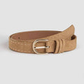 Women Color Suede With Rivets Belt