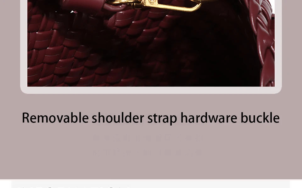 Woven Crossbody Tote Bag for Women Vegan Leather