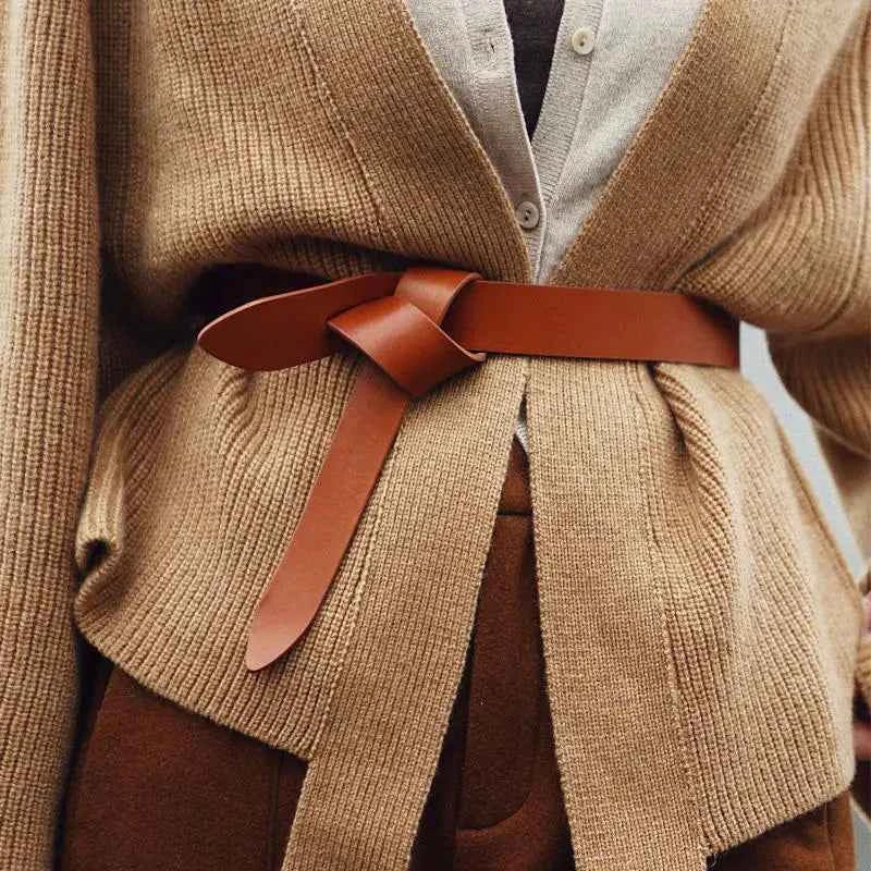 Genuine Leather Waist Belt Women