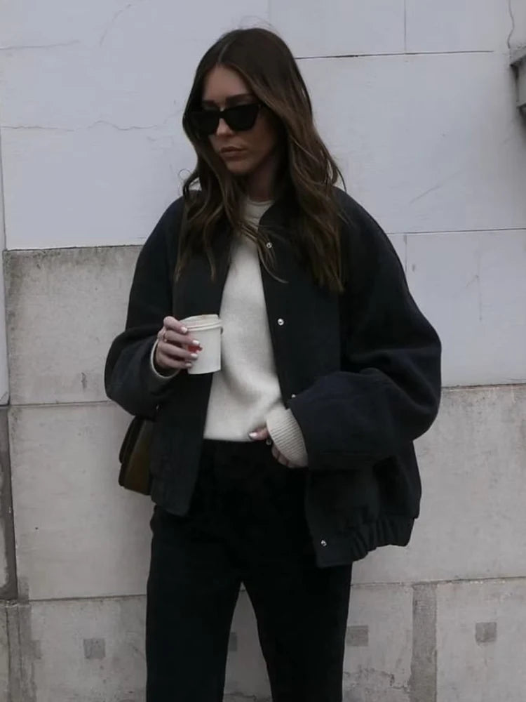 Loose Women Vintage Black Tweed Jacket