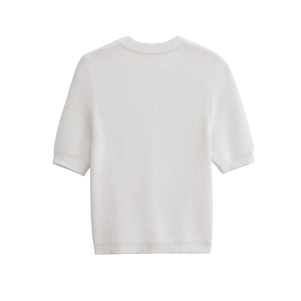 Women’s Knitted Cardigan Sweater with Buttons