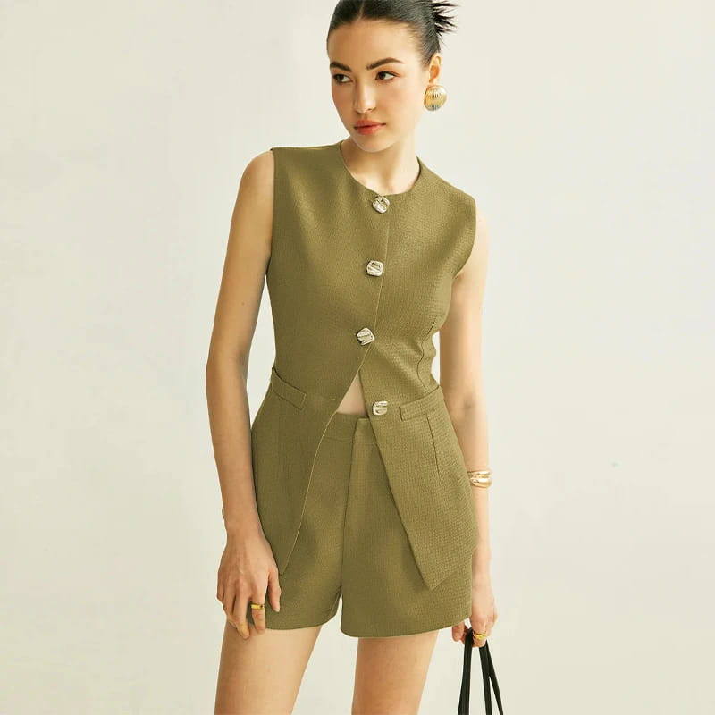 Elegant Shorts 2 Pieces Sets Women