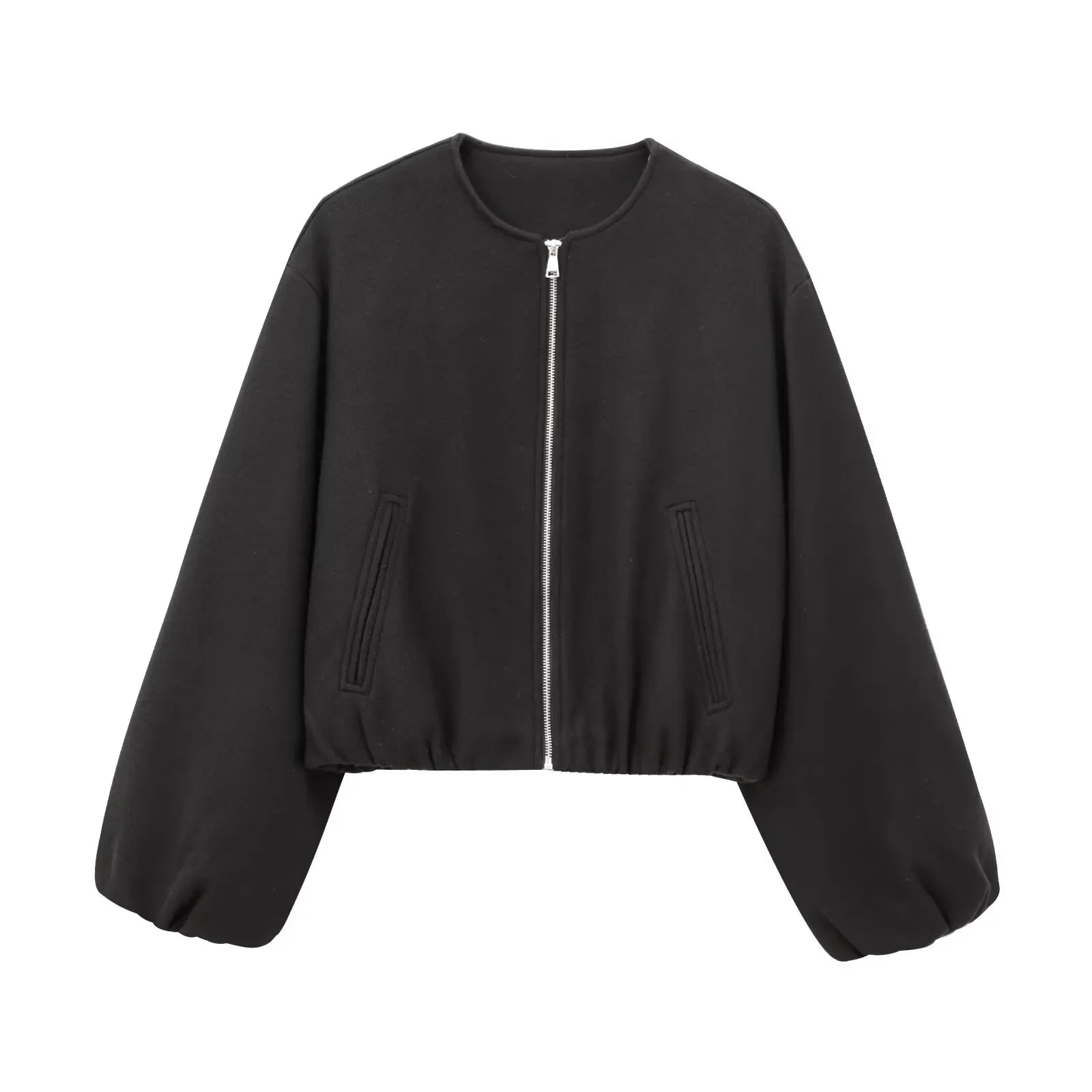 Black Bomber Jackets for Women