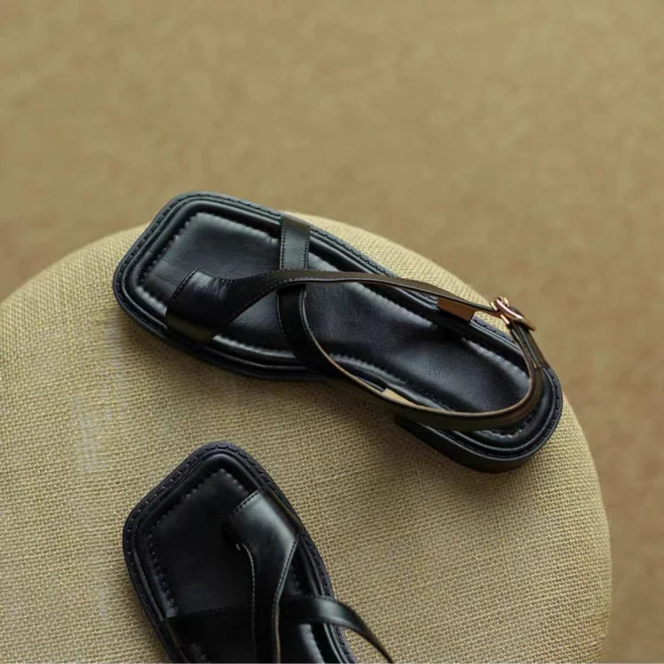 Women Sandals French Retro