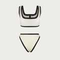 Woman Swimwear High Waist Bikinis Shorts Swimsuit Women Ribbed - Norellé