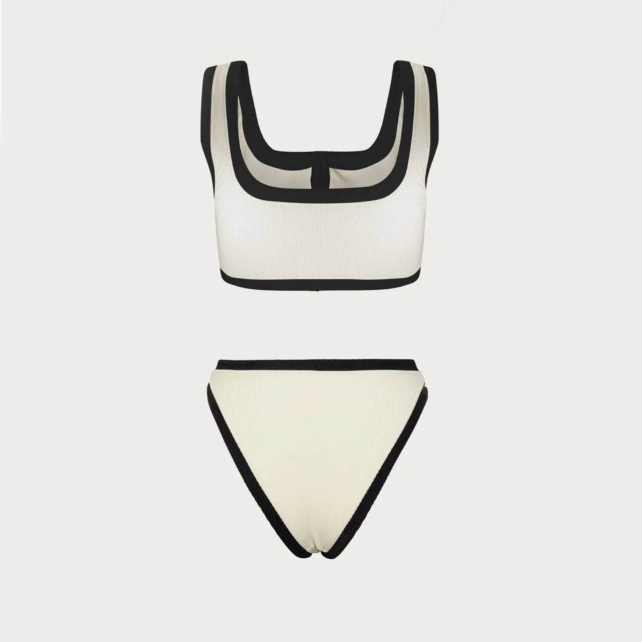 Woman Swimwear High Waist Bikinis Shorts Swimsuit Women Ribbed - Norellé