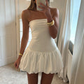 Women Sleeveless Strapless Mini Dress Summer - Norellé
