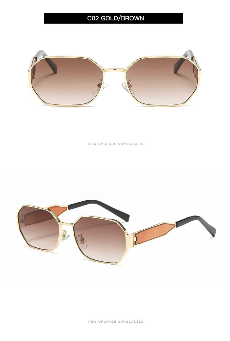 Fashion Square Vintage Sunglasses Women