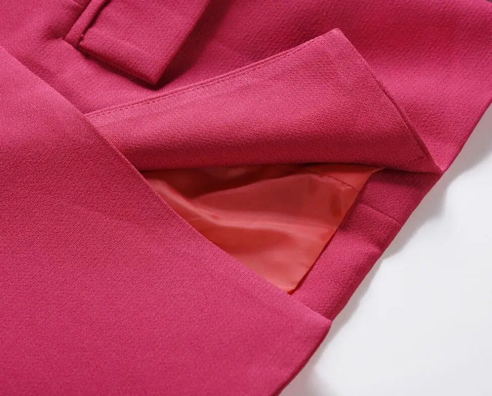 Casual Long Sleeve Turn-down Collar Double Breasted Jacket For Women