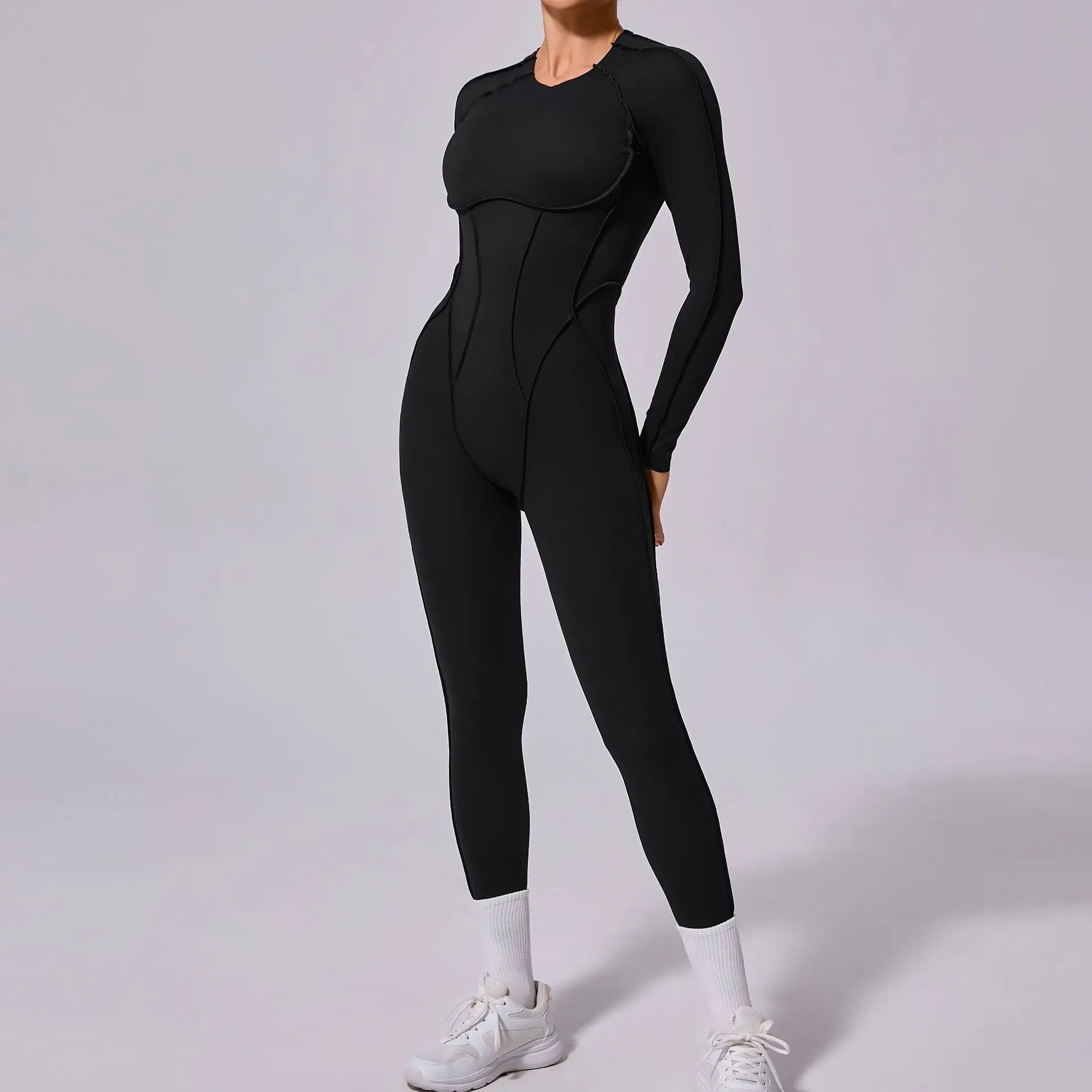 Women’s Sports Bodysuit Kit Yoga Fitness Jumpsuit