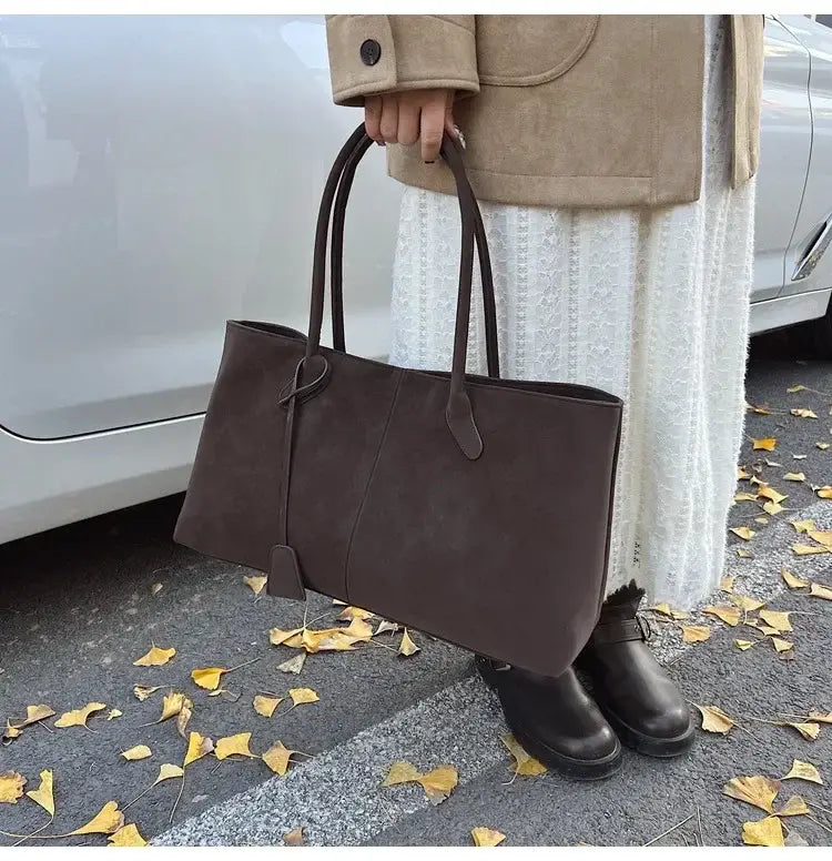 Faux Suede High Quality Handbag