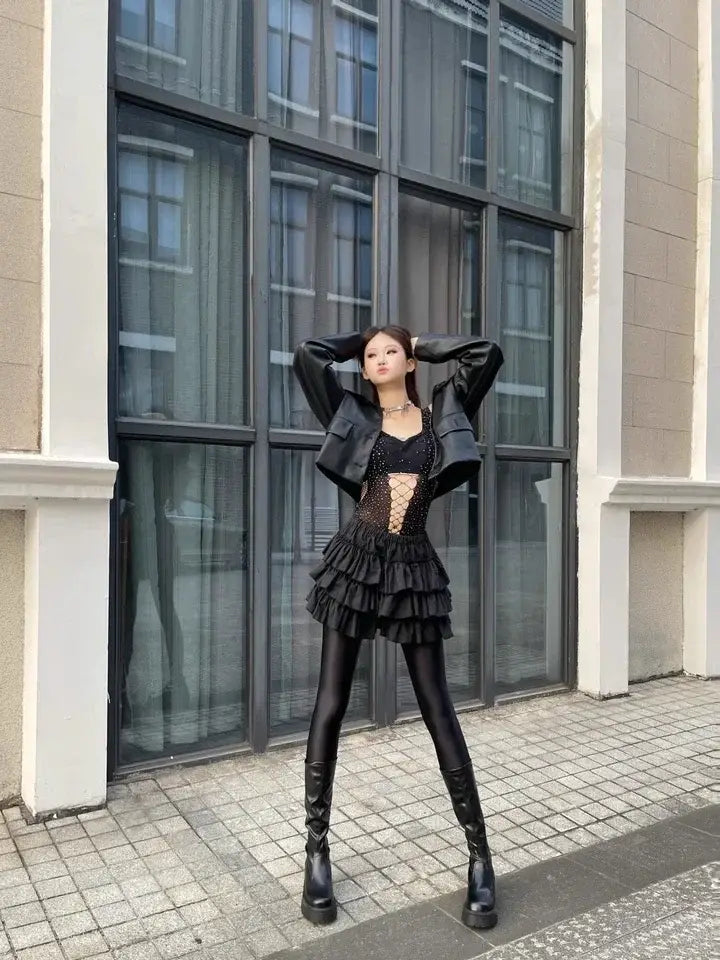 Women’s Slim Solid Tights High Waist Super Elastic