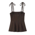 Women's Top With Bow Decoration