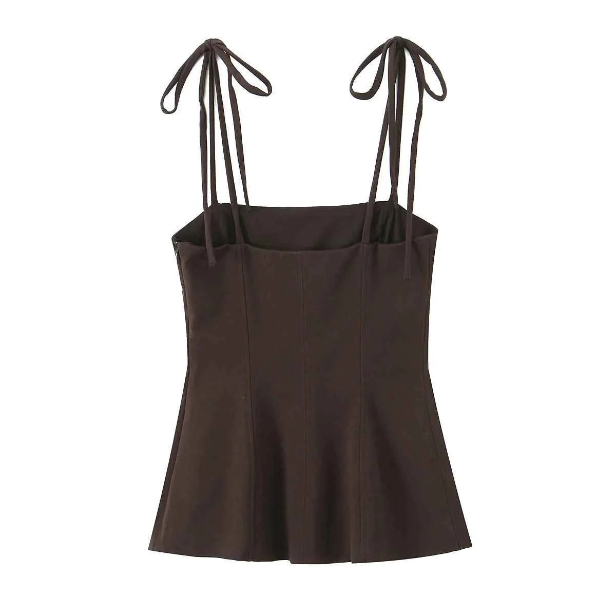 Women's Top With Bow Decoration