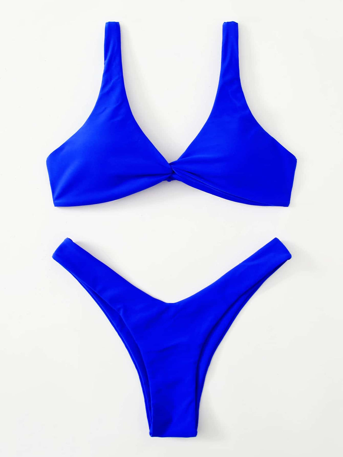 Solid Tie Bikini Padded Bra High Leg - Norellé