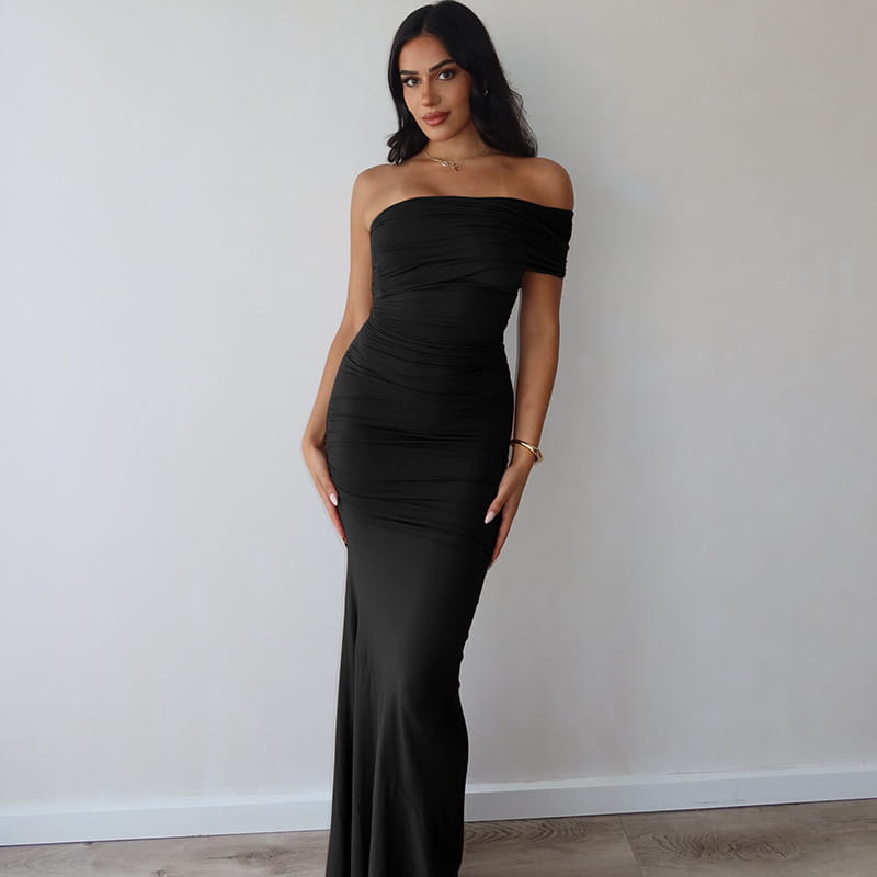 Women’s Clothing Backless Slit Slim Fit Dress