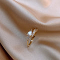 Light Luxury Minority High-grade Full Diamond Snake Ring - Norellé