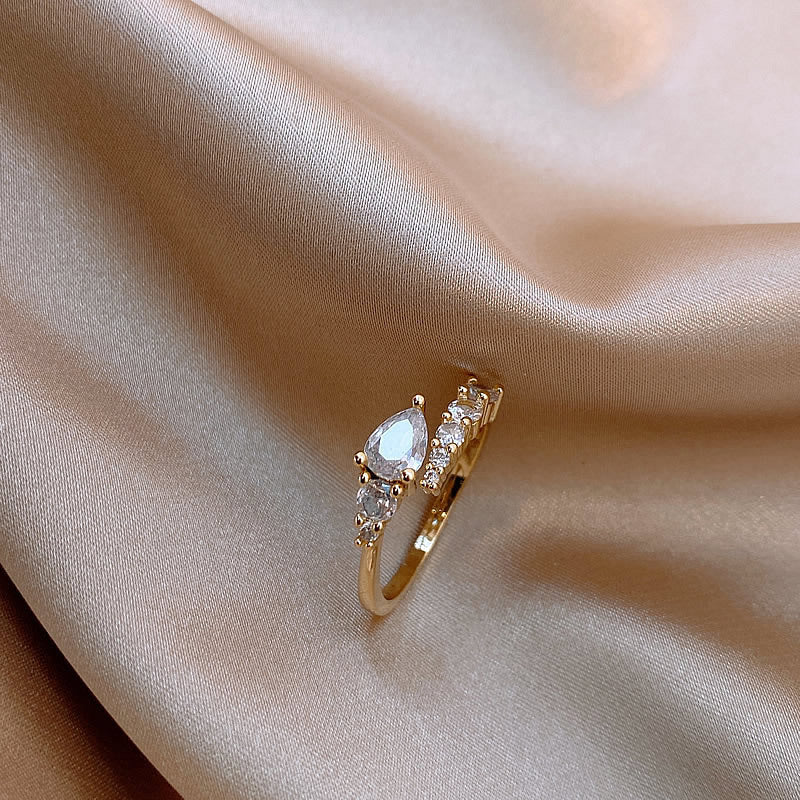 Light Luxury Minority High-grade Full Diamond Snake Ring - Norellé